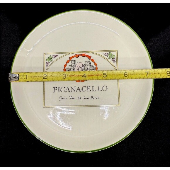 Set of 6 Delano Studio 1976 Humorous Hand Painted Wine Dessert plates 7.25" - Picture 16 of 16